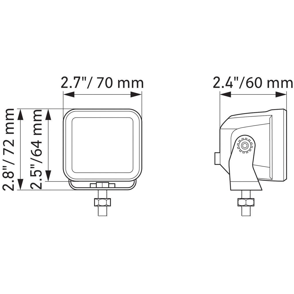 Hella Black Magic LED Cube Kit - 2.7 Inch