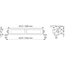 Hella Black Magic LED Slim Lightbar - 40 Inch