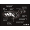 Lazer Lamps Grille Integration Kit With ST-4 Evolution Lamps