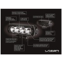 Lazer Lamps Grille Integration Kit With ST-4 Evolution Lamps