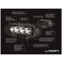 Lazer Lamps Grille Integration Kit With ST-4 Evolution Lamps