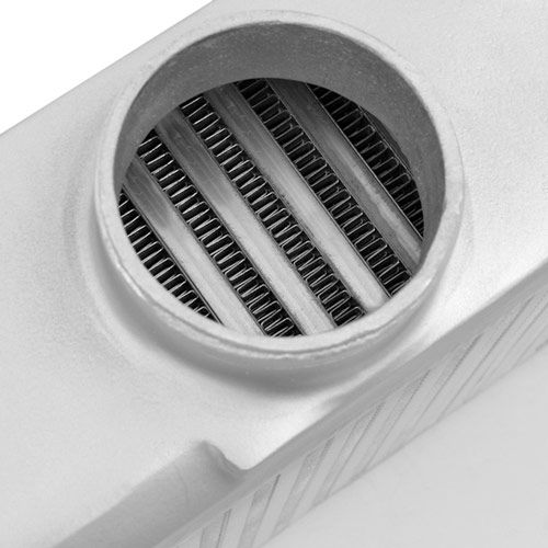 Mishimoto Performance Top-Mount Intercooler Kit Silver, Black Hoses