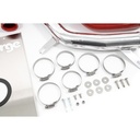 Forge Front Mount Intercooler with Red Silicone Hose