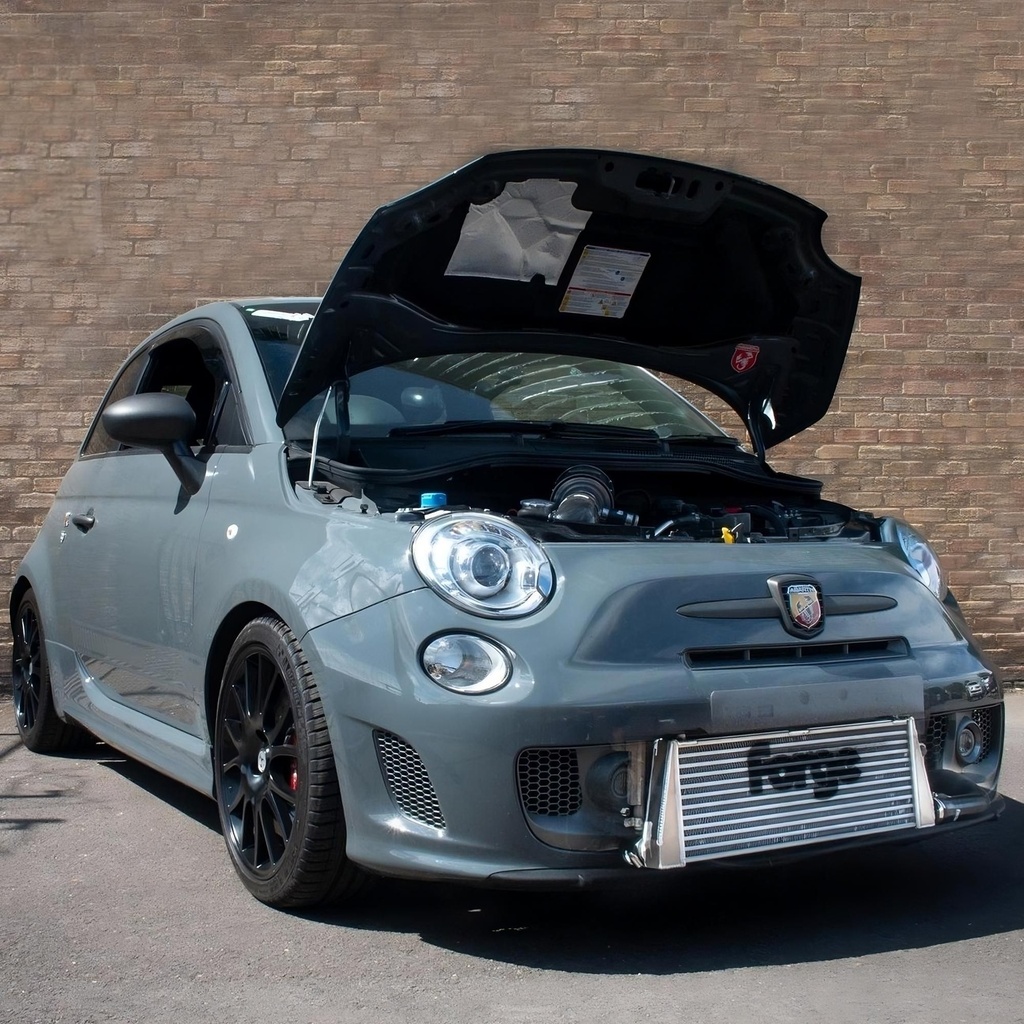 Forge Intercooler with Red Silicone Hoses