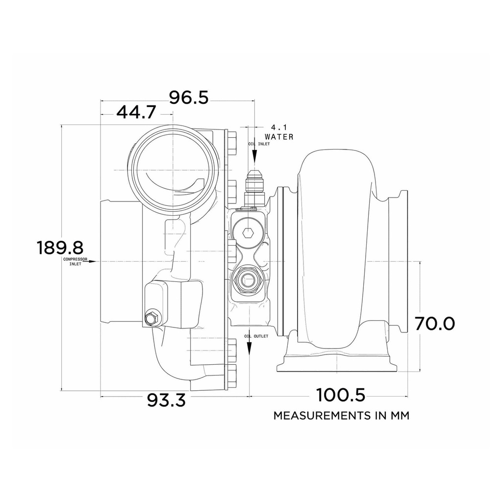Garrett G30-770 Turbocharger Assembly Kit