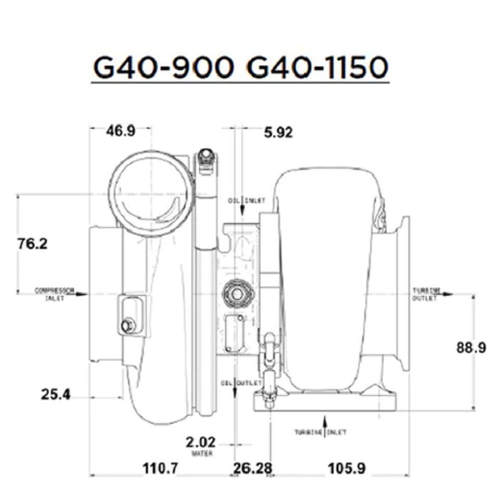 Garrett G40-900 Turbocharger Super Core