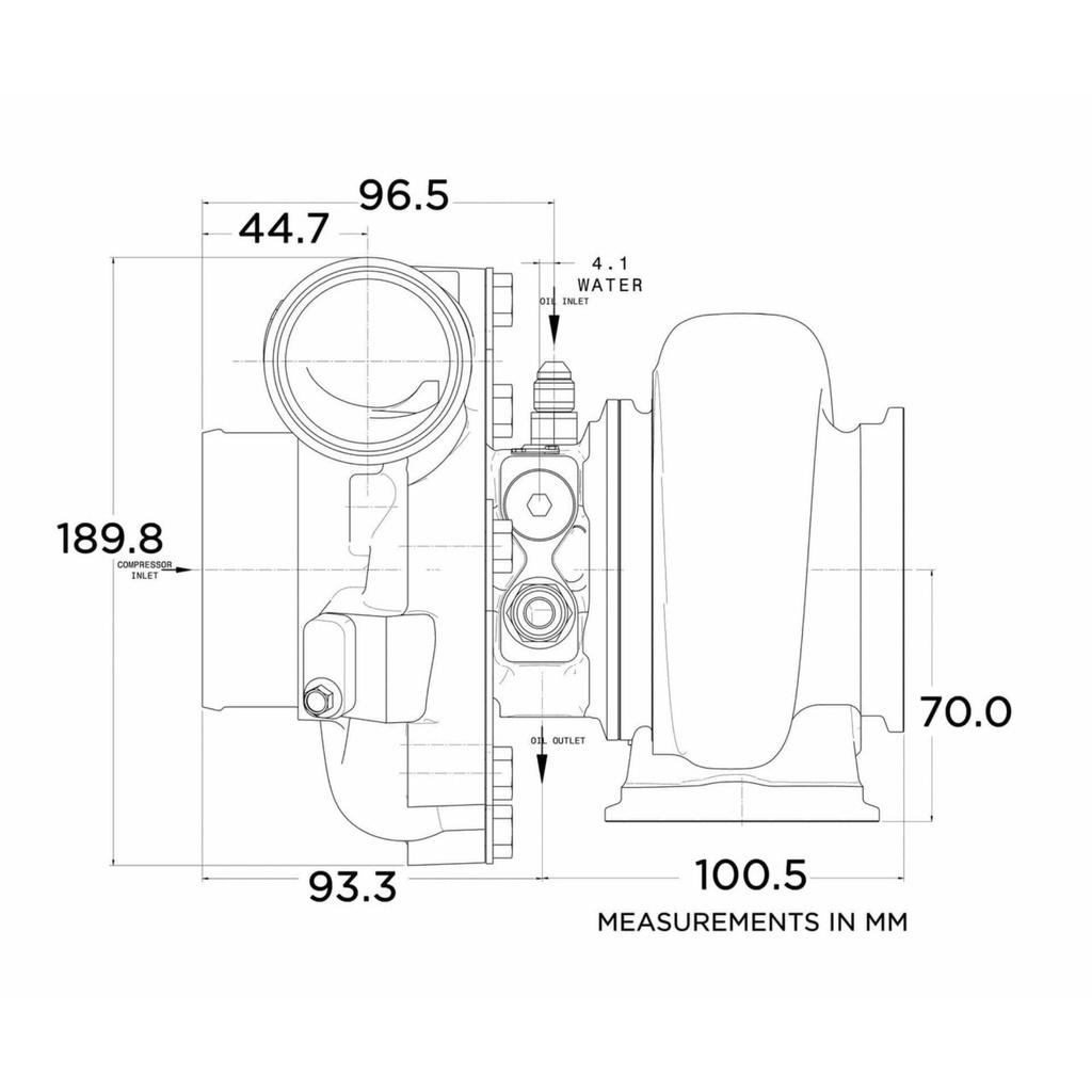 Garrett G30-660 Turbocharger Assembly Kit