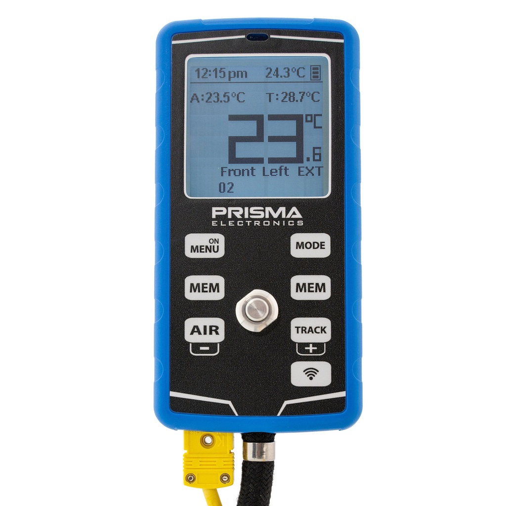 Prisma Electronics Digital HPM5 Tyre Pressure Gauge & Pyrometer / Logger