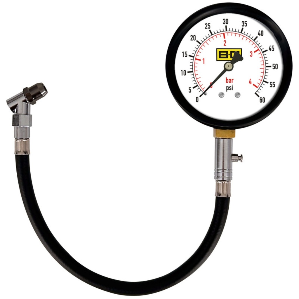 B-G Racing Tyre Pressure Gauge - 4 Inch