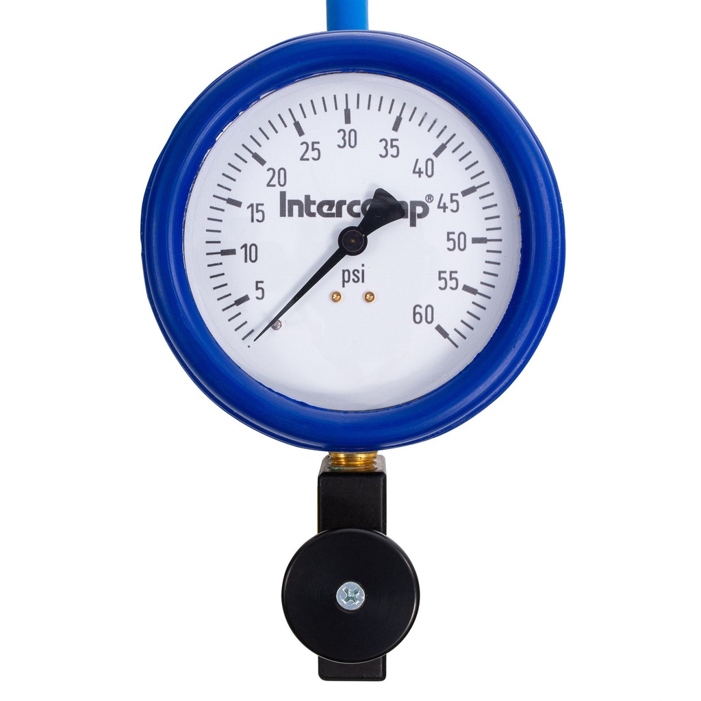 Intercomp 4 Inch Fill Bleed And Read Tyre Pressure Gauge
