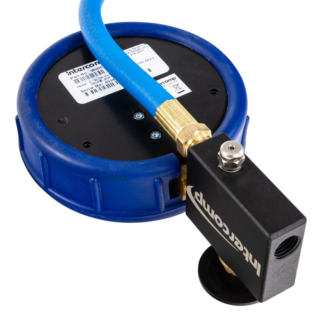 Intercomp 4 Inch Fill Bleed And Read Tyre Pressure Gauge