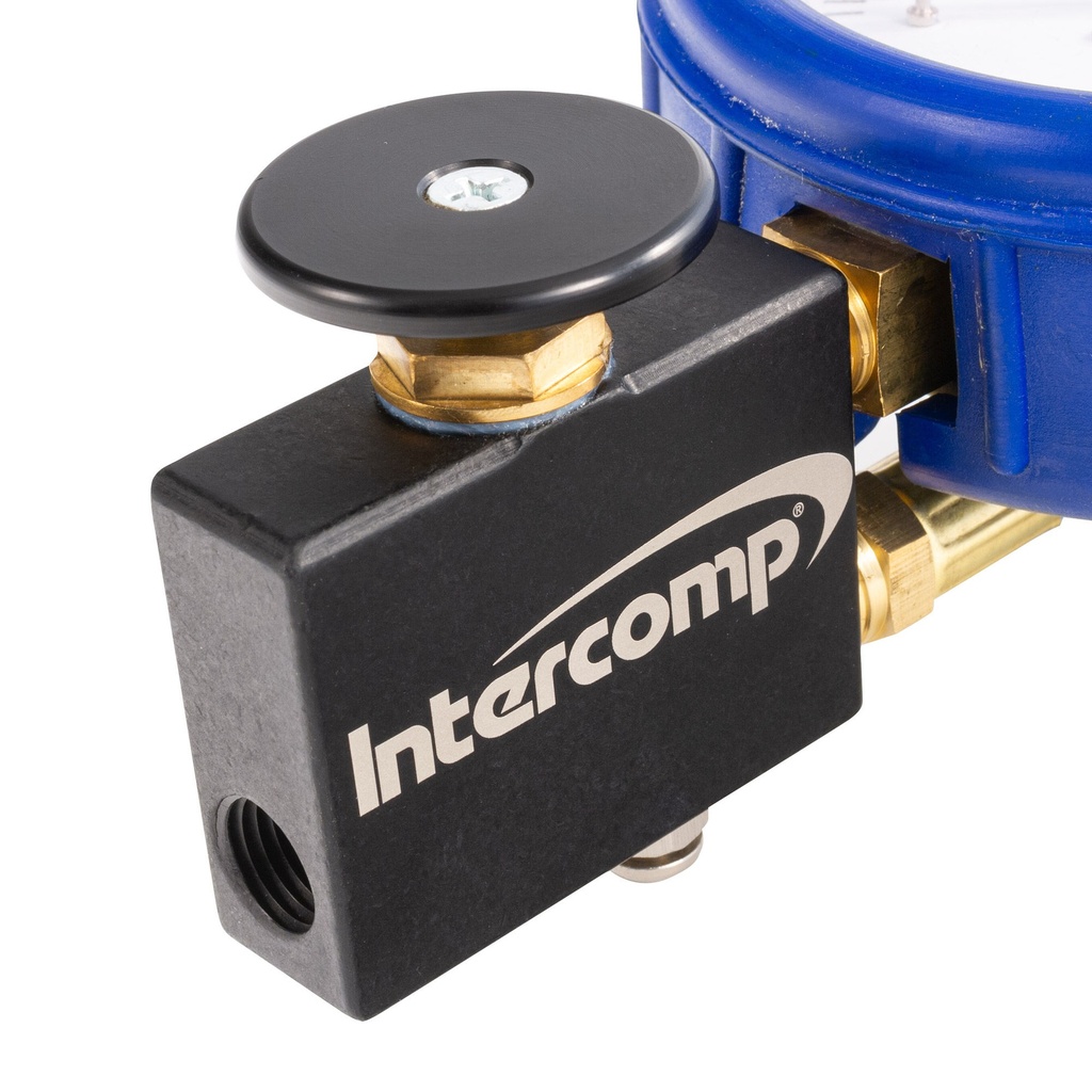 Intercomp 4 Inch Fill Bleed And Read Tyre Pressure Gauge