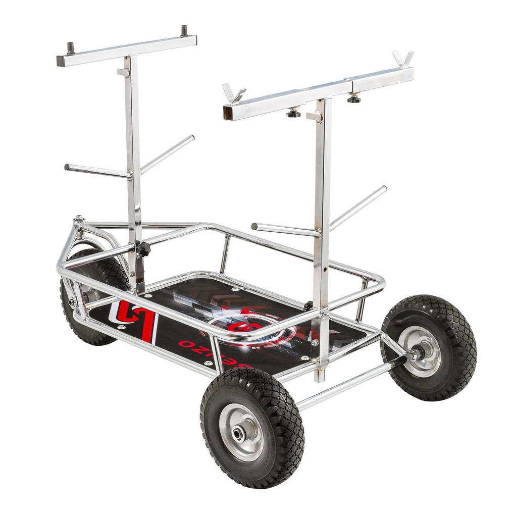 Senzo Chrome 3 Wheel Kart Trolley