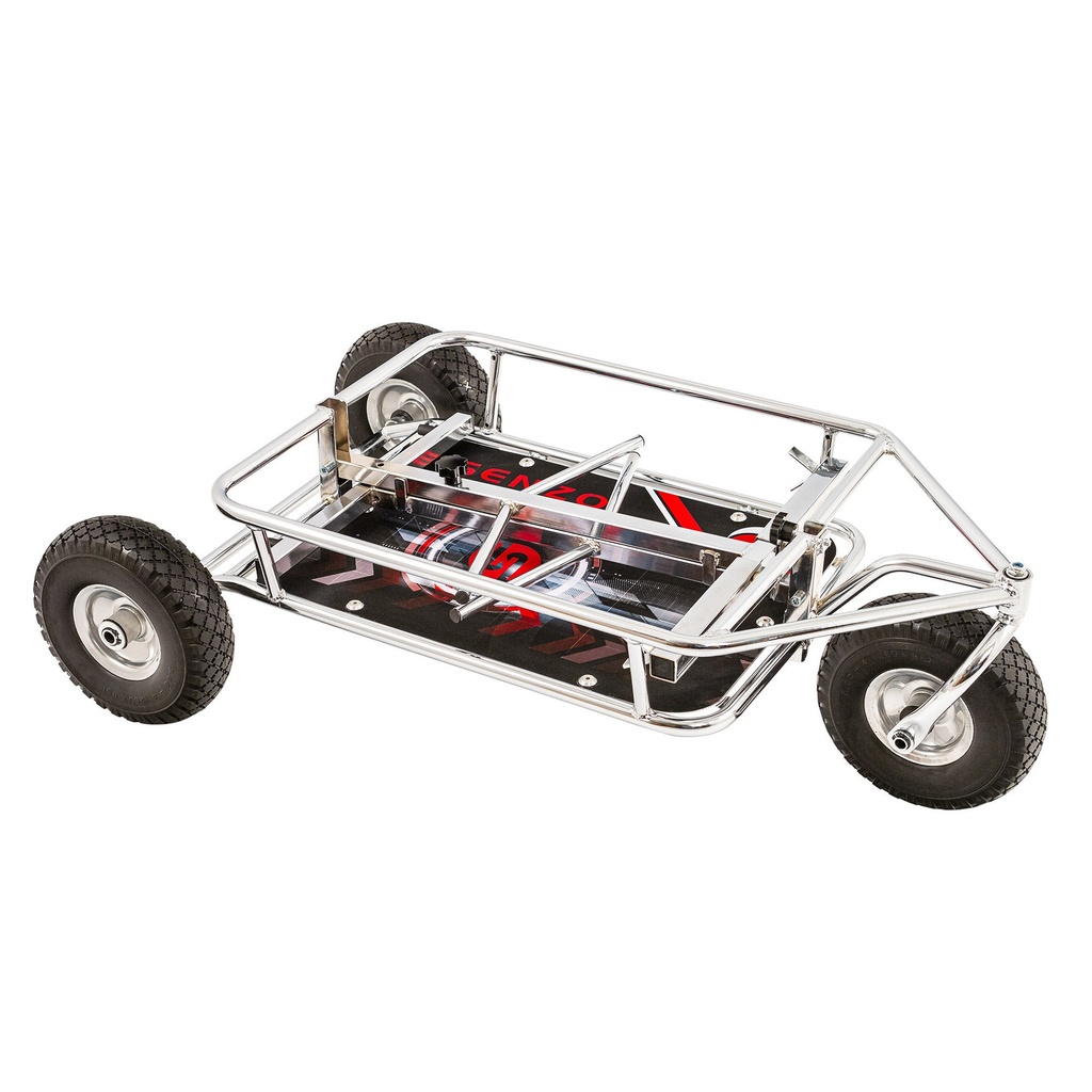 Senzo Chrome 3 Wheel Kart Trolley