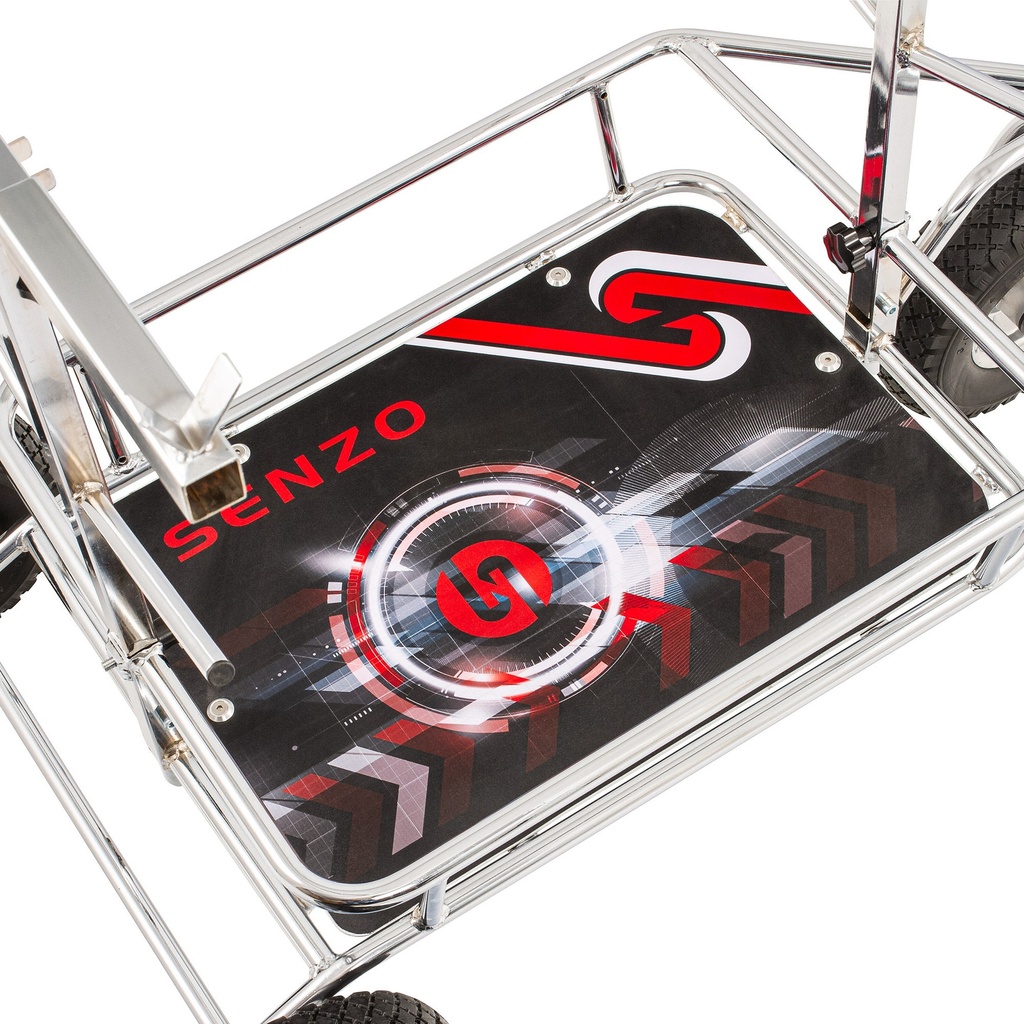 Senzo Chrome 3 Wheel Kart Trolley