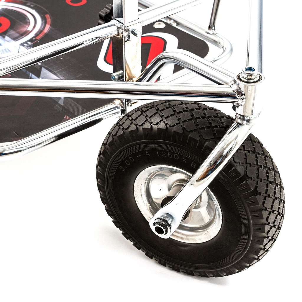 Senzo Chrome 3 Wheel Kart Trolley