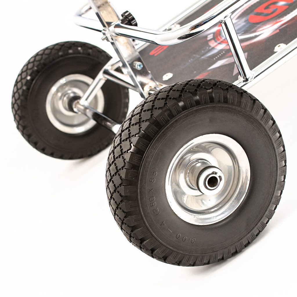 Senzo Chrome 3 Wheel Kart Trolley