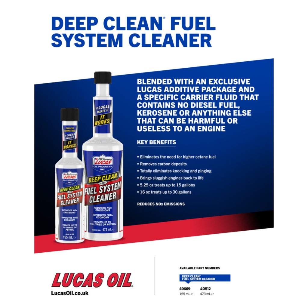 Lucas Oil Deep Clean Fuel System Cleaner