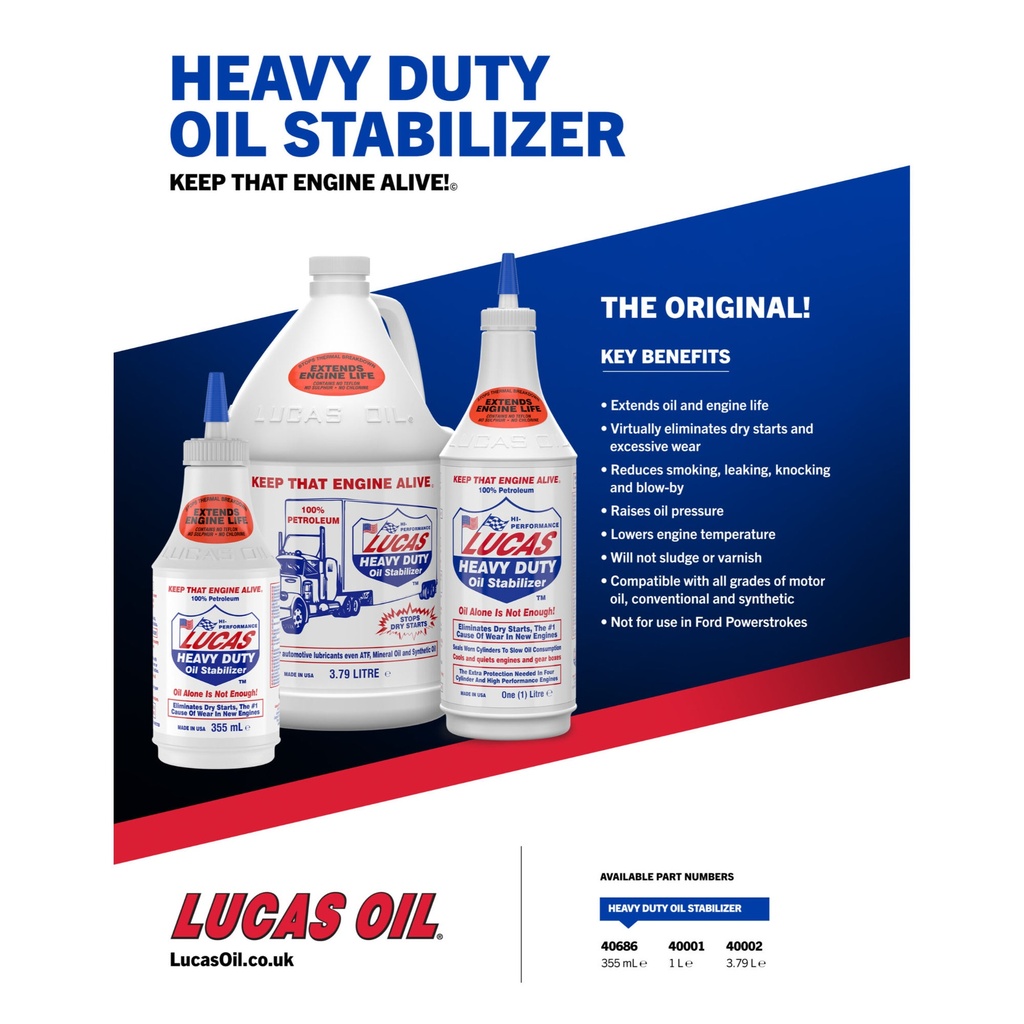 Lucas Oil Heavy Duty Oil Stabilizer