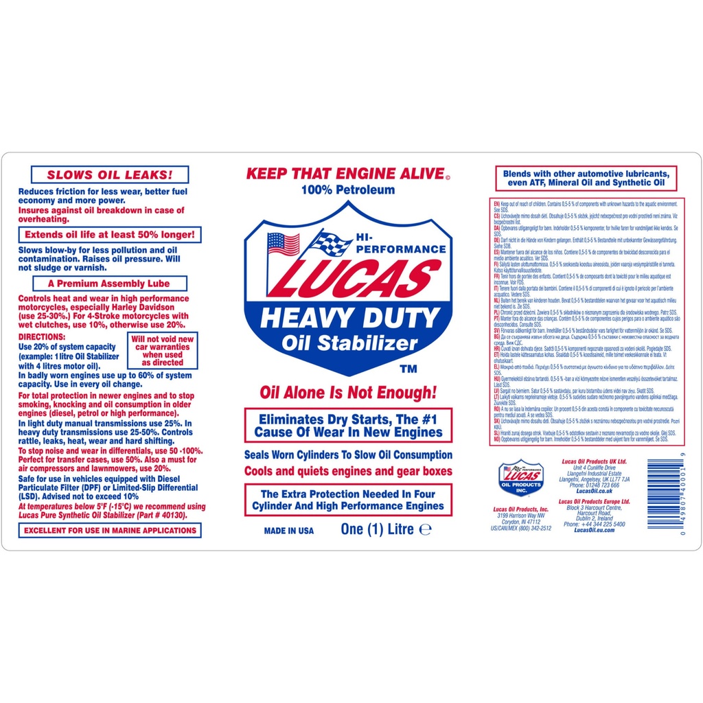Lucas Oil Heavy Duty Oil Stabilizer