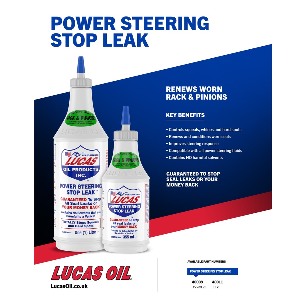 Lucas Oil Power Steering Stop Leak