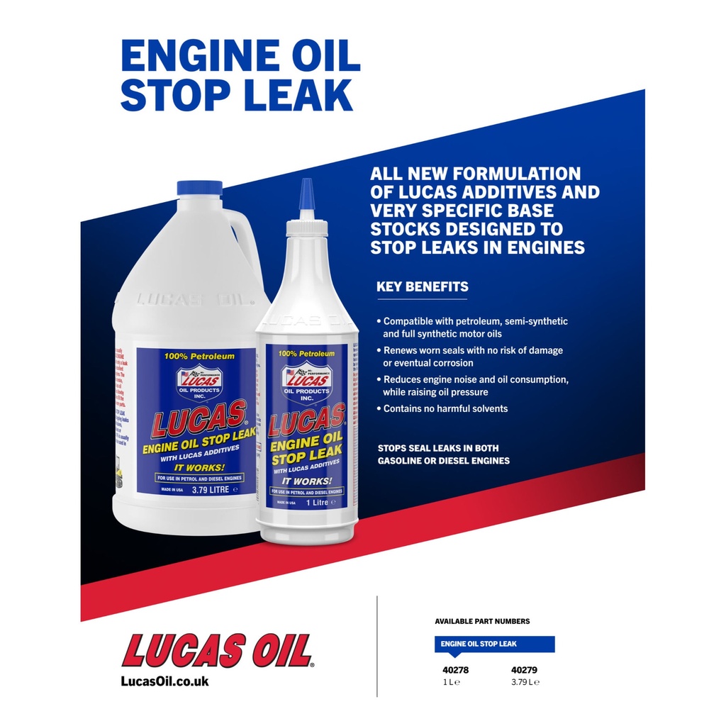 Lucas Oil Engine Oil Stop Leak