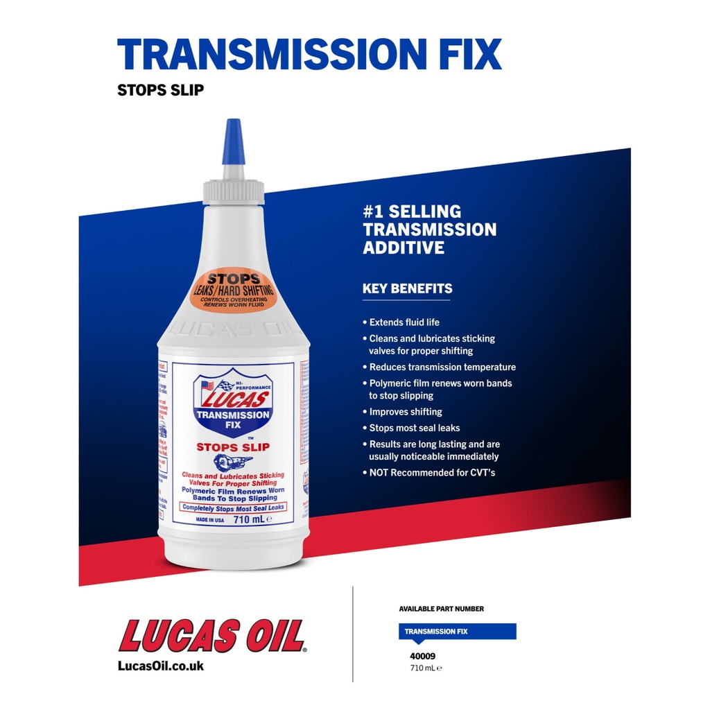 Lucas Oil Transmission Fix Gearbox Oil Additive