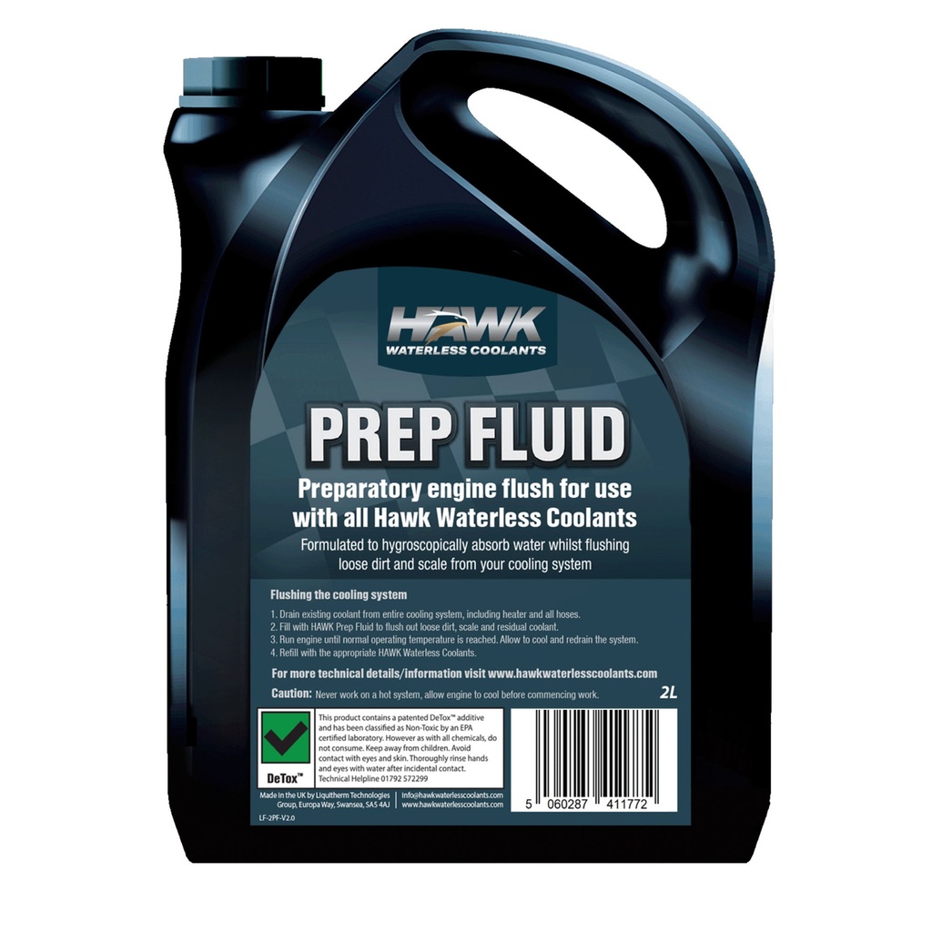 Hawk Waterless Coolants Prep Fluid - Waterless Engine Flush