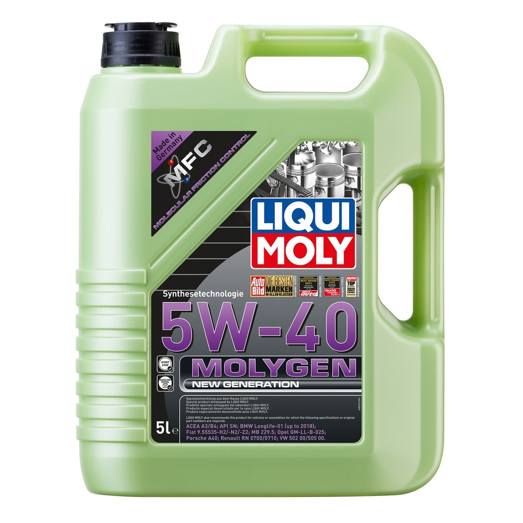 Liqui Moly Molygen 5W40 Synthetic Engine Oil