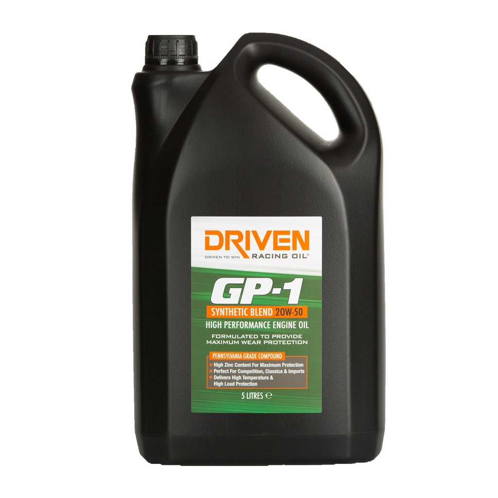 Driven Racing Oil GP-1 20W50 Semi Synthetic Engine Oil