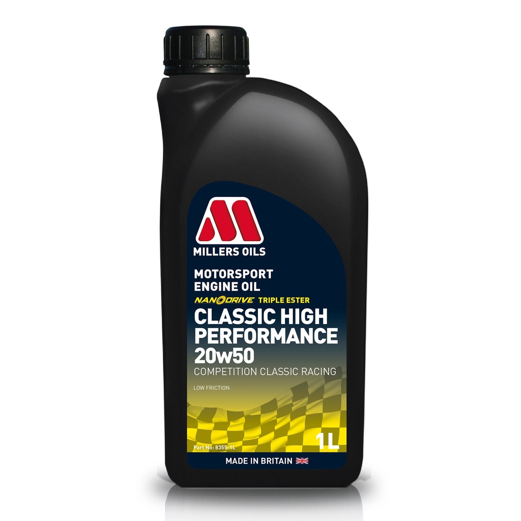 Millers Oils Nanodrive Classic High Performance 20W50 Motorsport Engine Oil