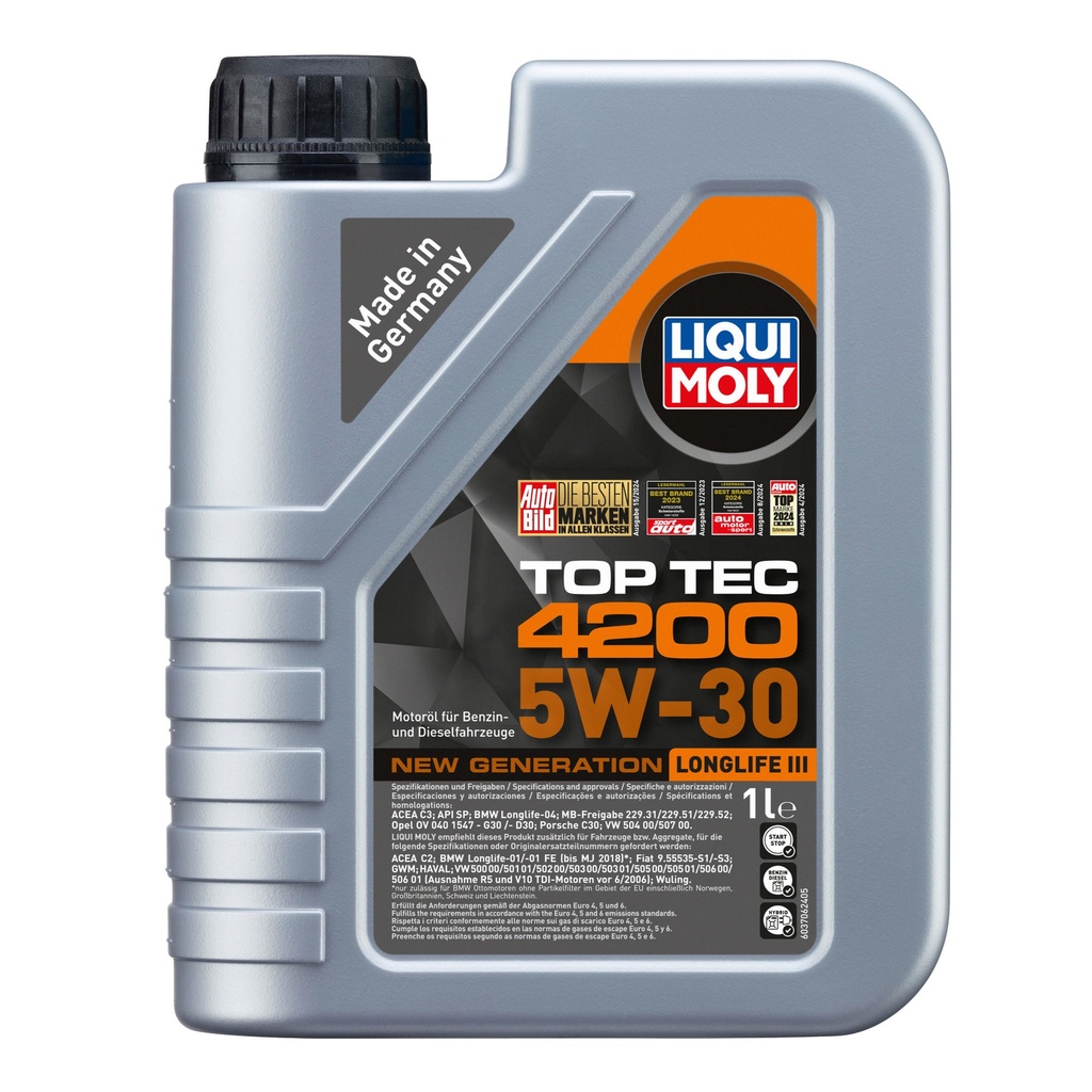 Liqui Moly Top Tec 4200 5W30 Synthetic Technology Engine Oil