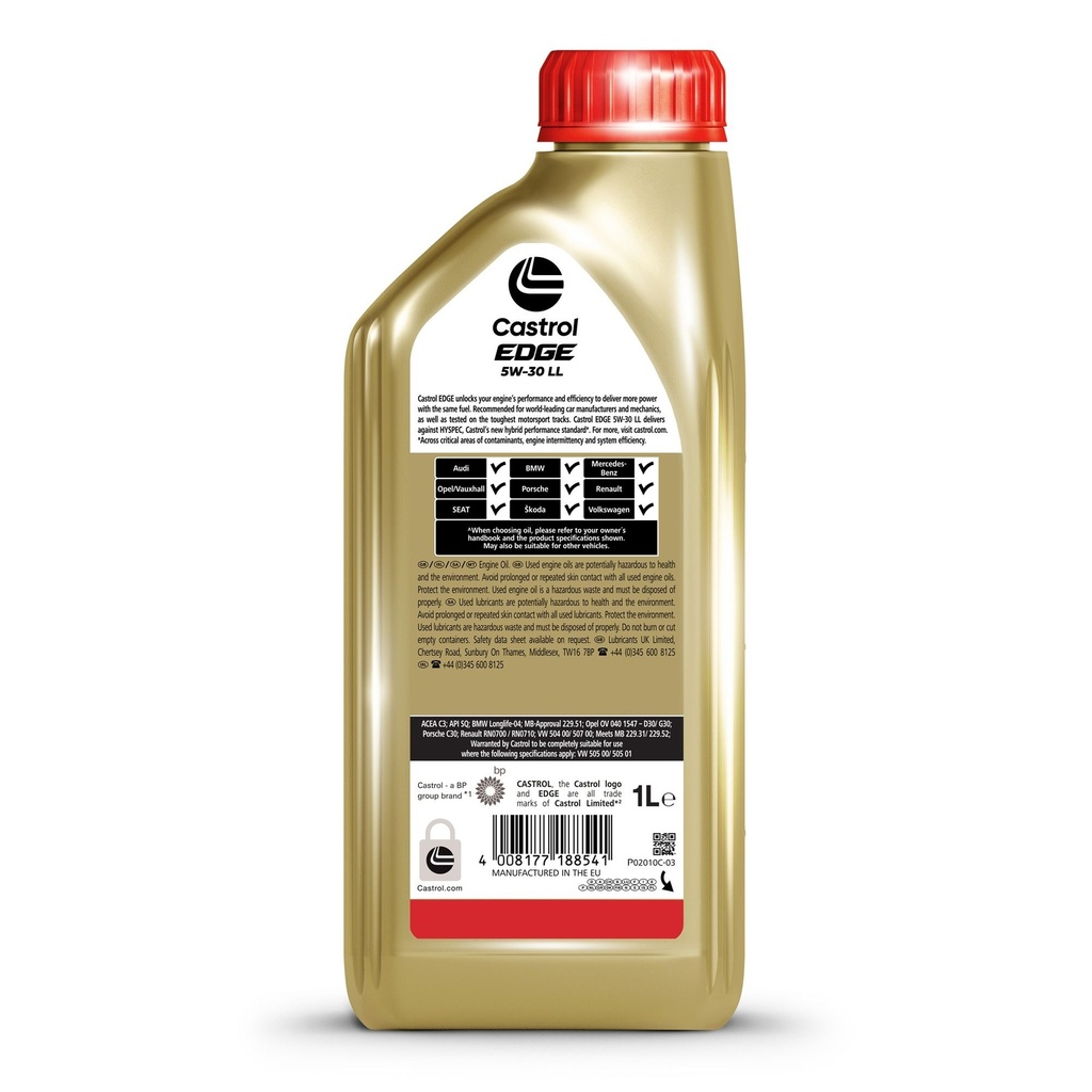 Castrol Edge 5W30 LL Synthetic Engine Oil