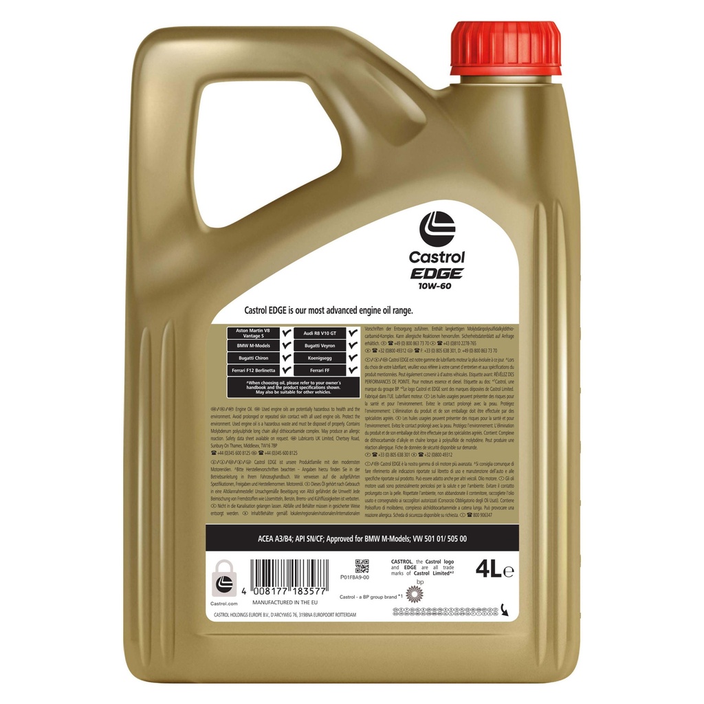Castrol Edge 10W60 Synthetic Engine Oil
