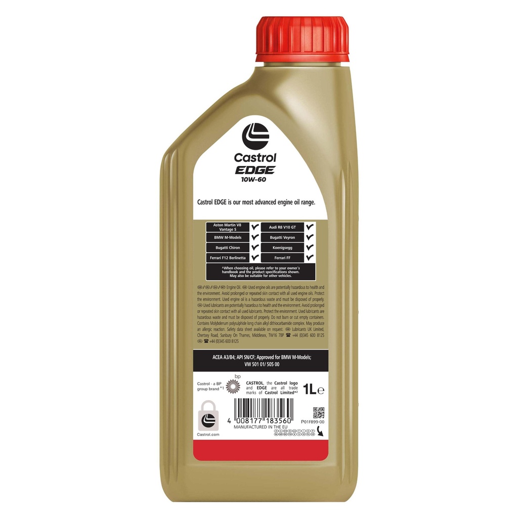 Castrol Edge 10W60 Synthetic Engine Oil