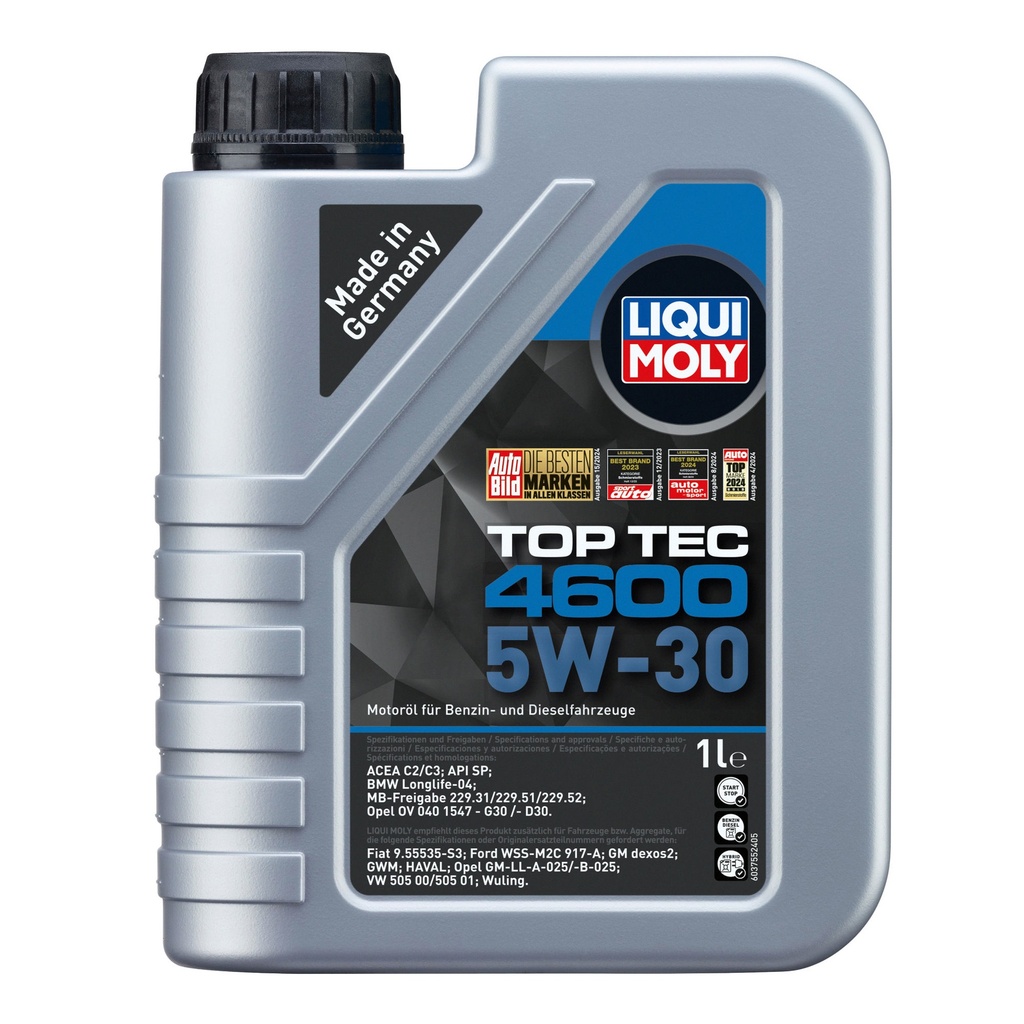 Liqui Moly Top Tec 4600 5W30 Synthetic Technology Engine Oil