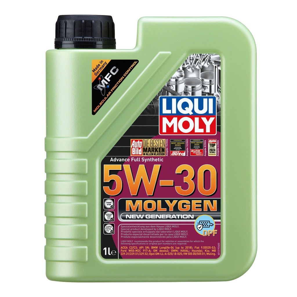 Liqui Moly Molygen 5W30 DPF Synthetic Engine Oil