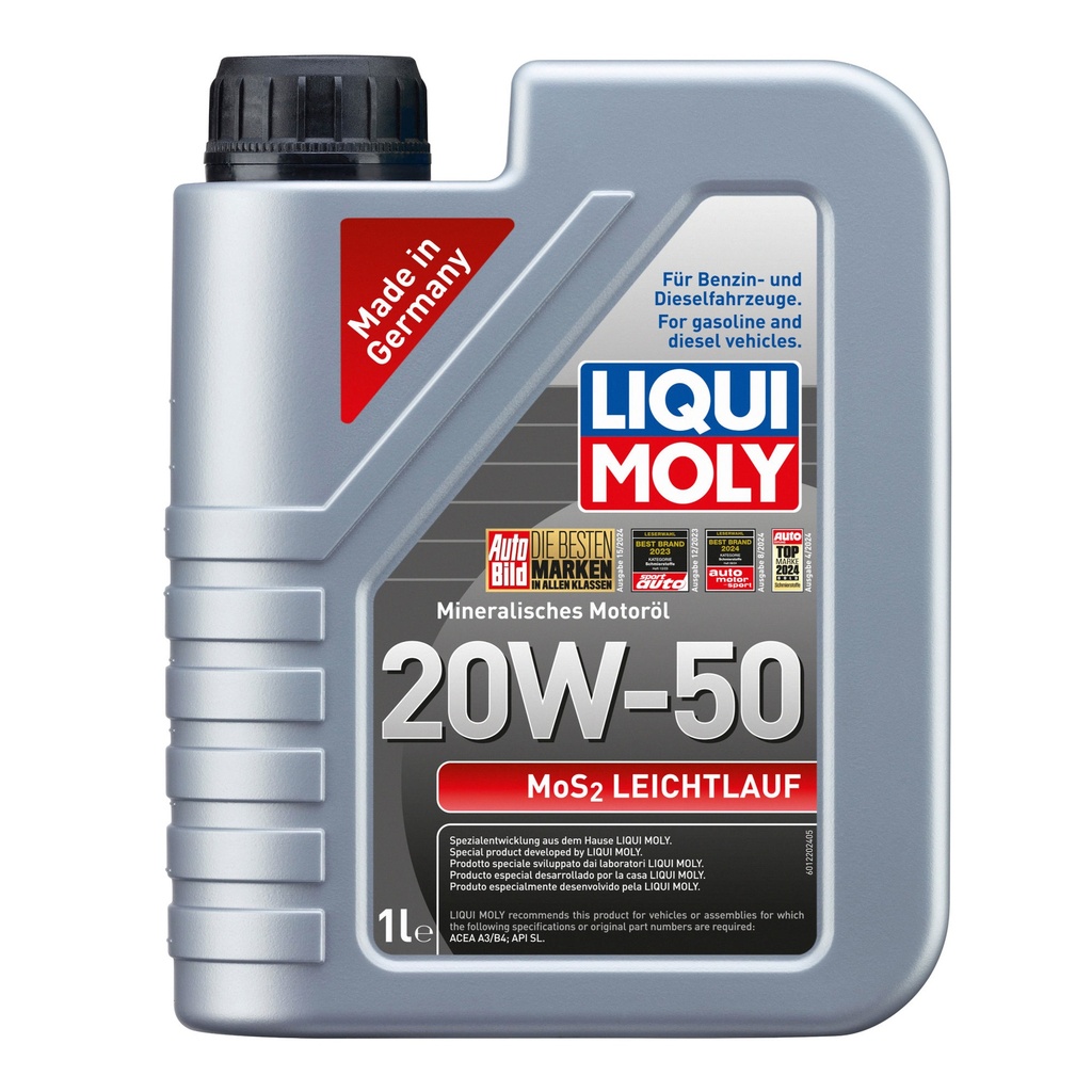 Liqui Moly MoS2 Low Friction 20W50 Mineral Engine Oil