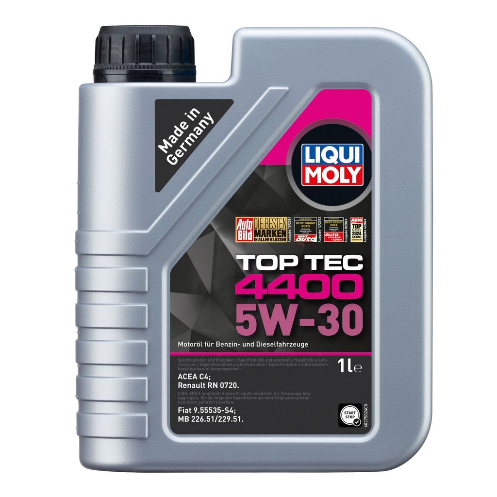 Liqui Moly Top Tec 4400 5W30 Synthetic Technology Engine Oil