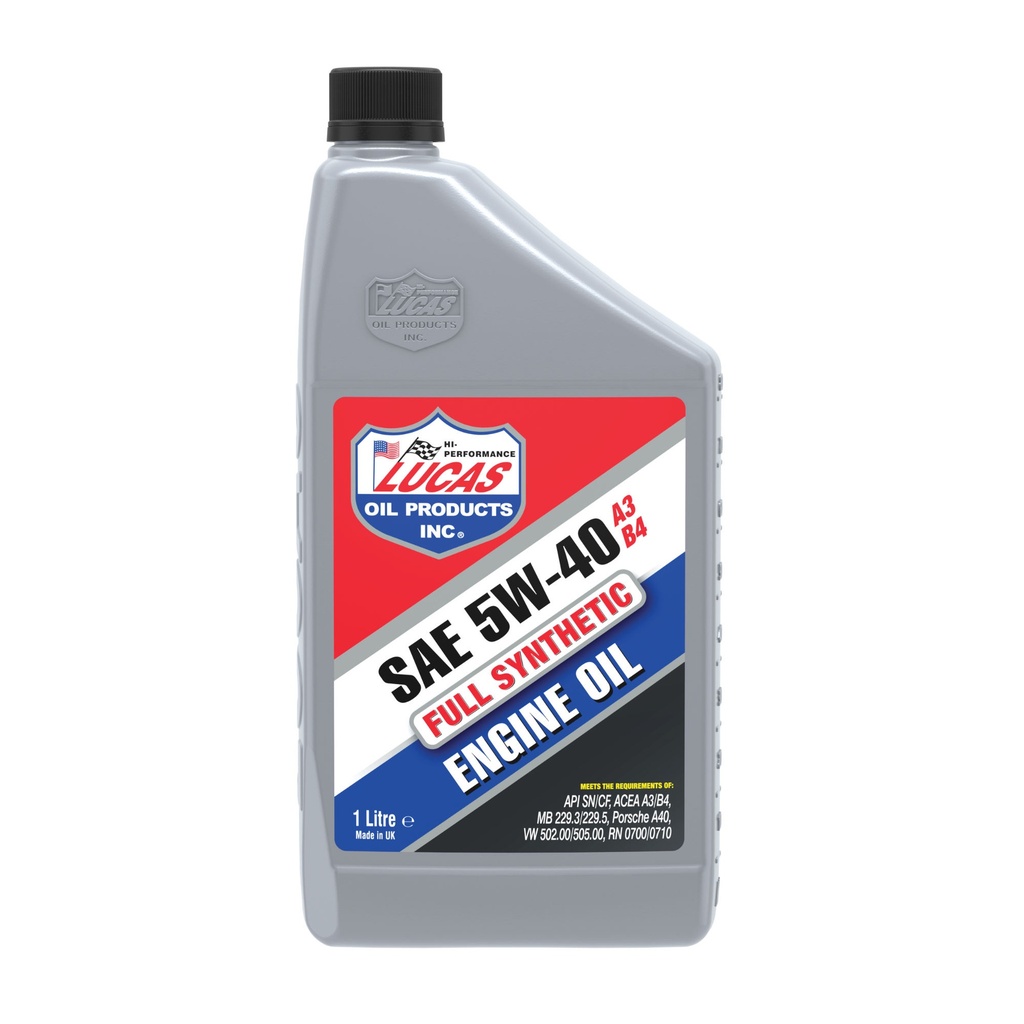 Lucas Oil Synthetic 5W40 A3/B4 Engine Oil