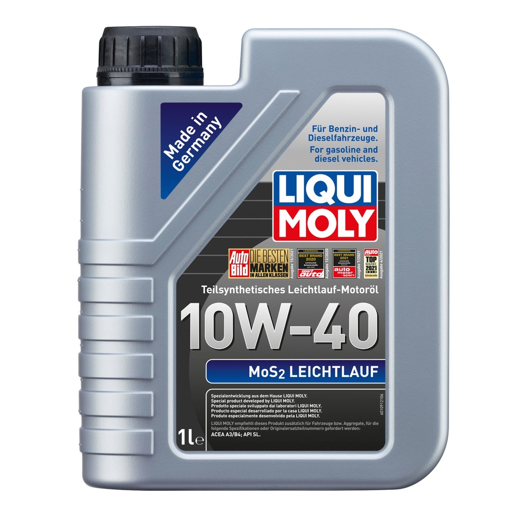 Liqui Moly MoS2 Leichtlauf 10W40 Semi Synthetic Engine Oil