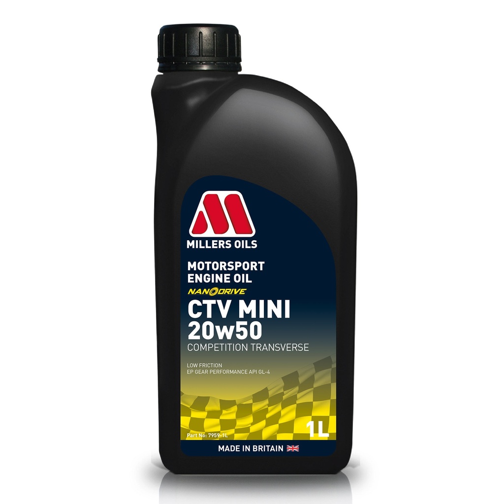 Millers Oils CTV Classic Mini Motorsport Engine Oil