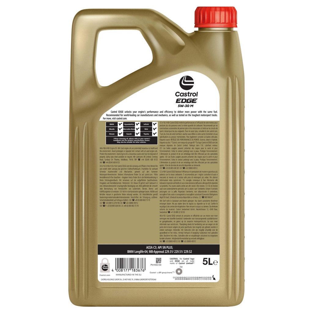 Castrol Edge 5W30 M Synthetic Engine Oil