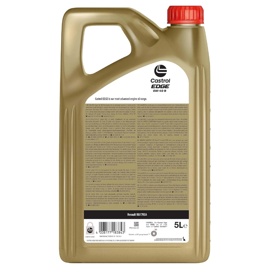 Castrol Edge High Performance Synthetic 0W30 LL Engine Oil