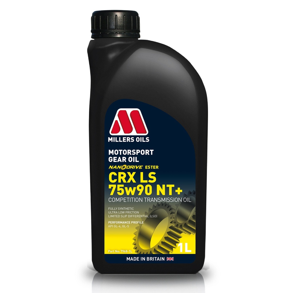 Millers Oils CRX LS NT+ Nanodrive 75W90 Synthetic Limited Slip Gear Oil