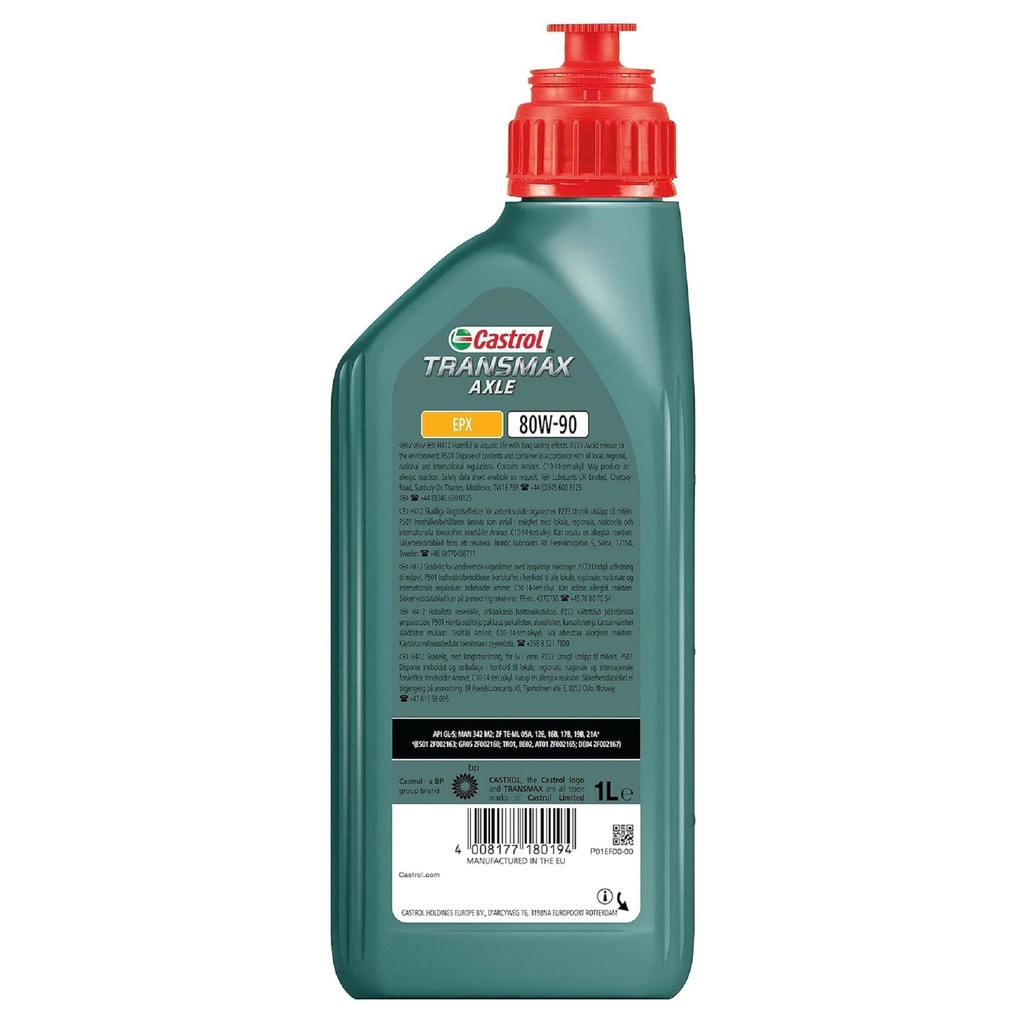 Castrol Transmax Axle EPX 80W90 Gear Oil