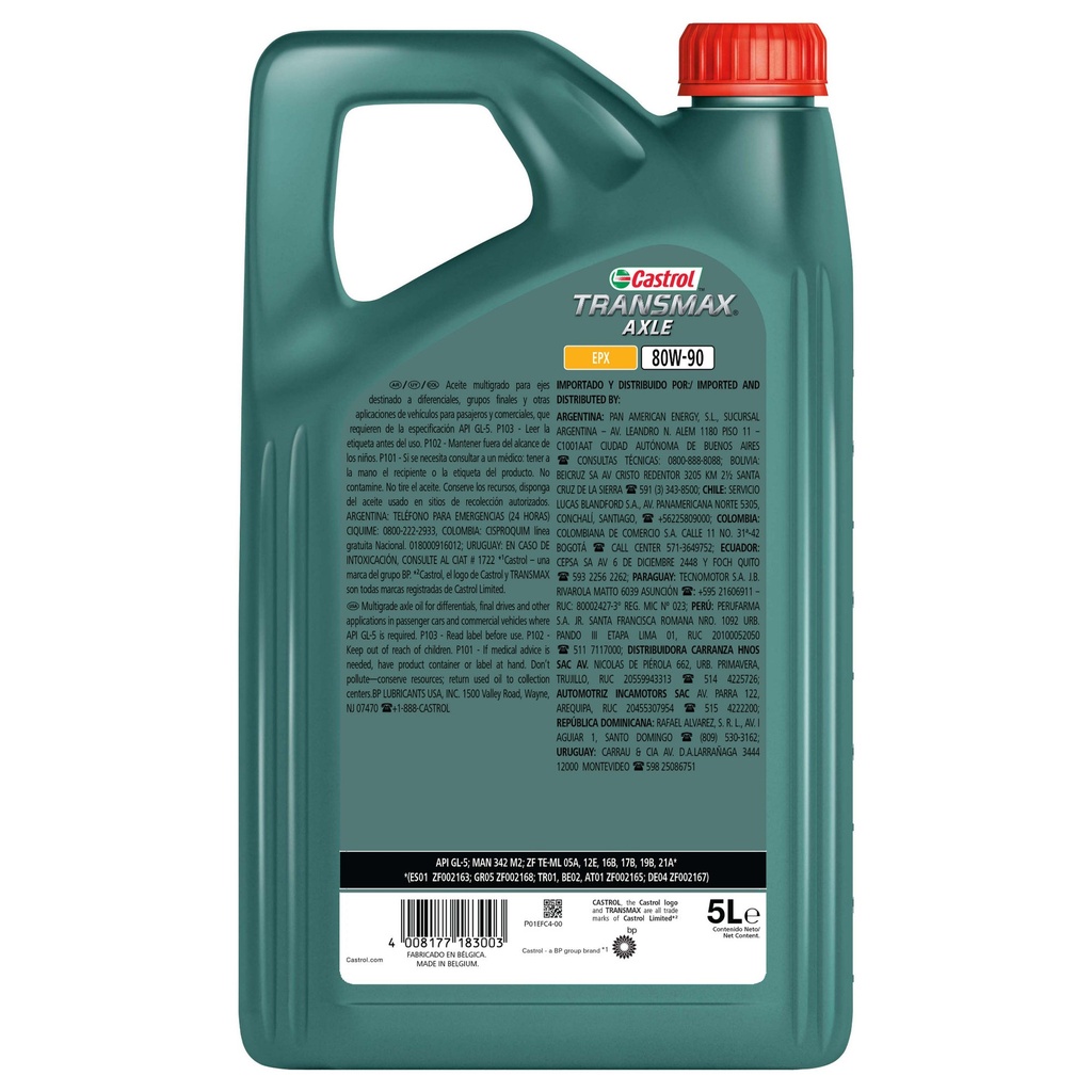 Castrol Transmax Axle EPX 80W90 Gear Oil