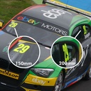 Pitking Products High Vis Yellow Window Race Numbers