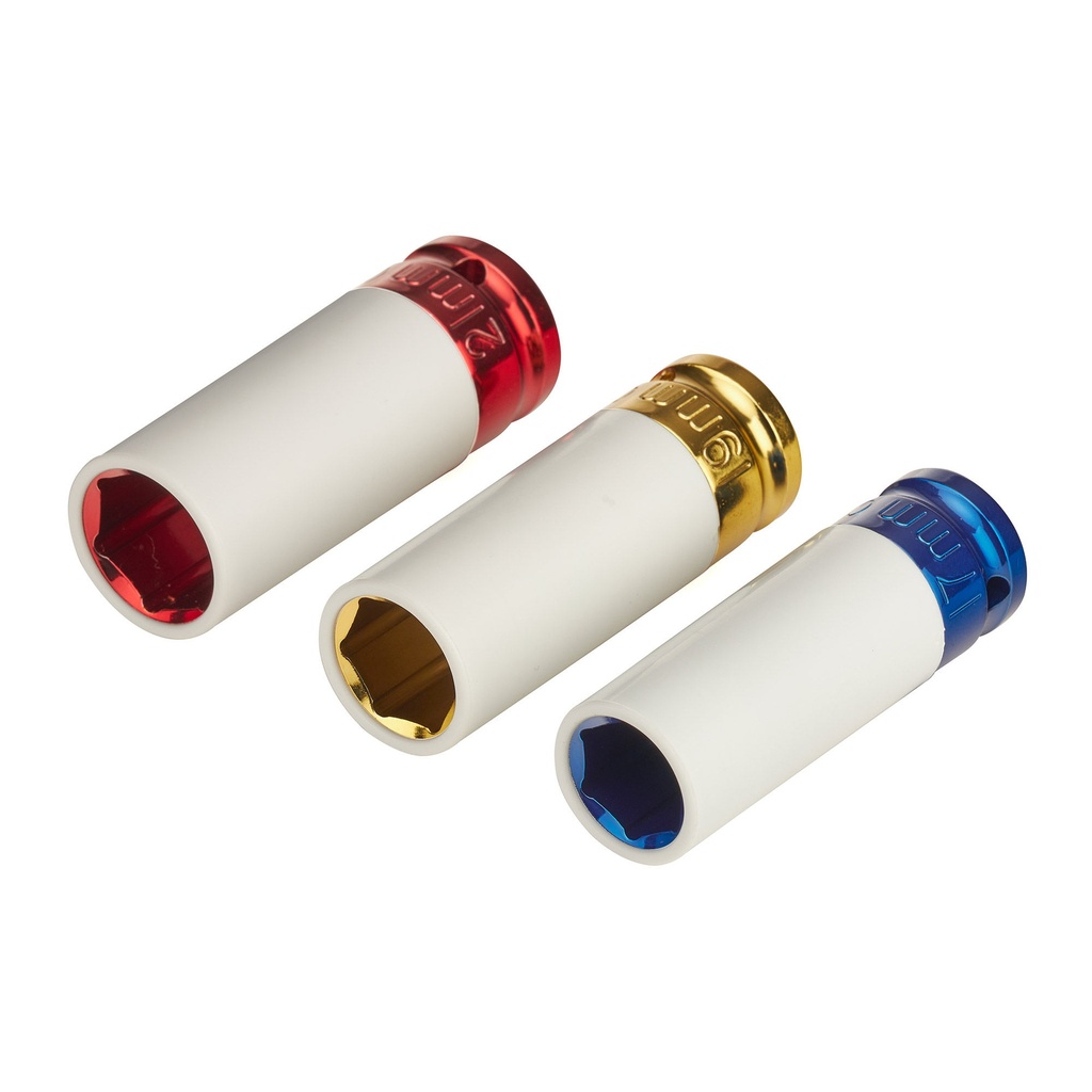 Hub Buddies Impact Socket Set 3 Piece 1/2"Sq Drive