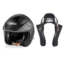 Sparco Flux RJ Helmet & Stand21 Club Series FHR Device Package